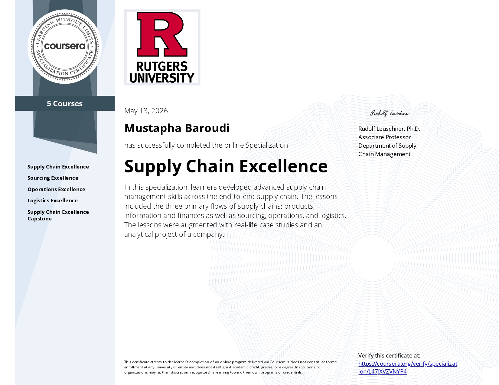 Supply Chain Excellence